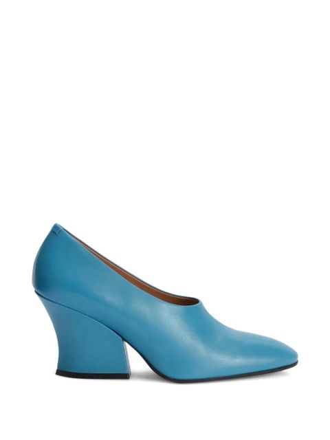 Jil Sander leather pumps - Blue - zdjęcie produktu nr 1