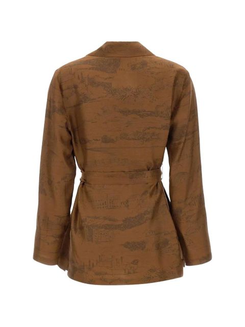 Max Mara Abituro printed shirt - Brown - zdjęcie produktu nr 2