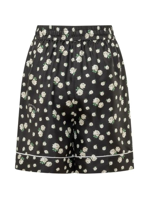 Dolce & Gabbana floral-print silk shorts - Black - zdjęcie produktu nr 2