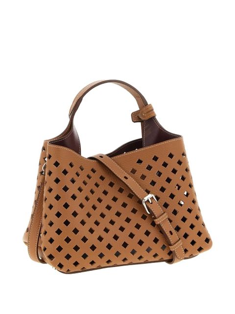 Tod's Apa Micro openwork handbag - Brown