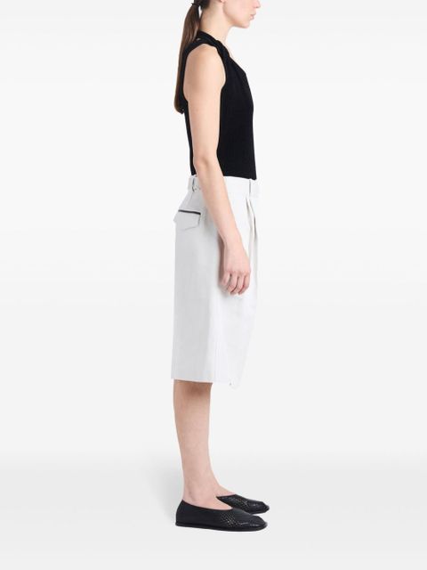 Proenza Schouler pleated knee-length shorts - White