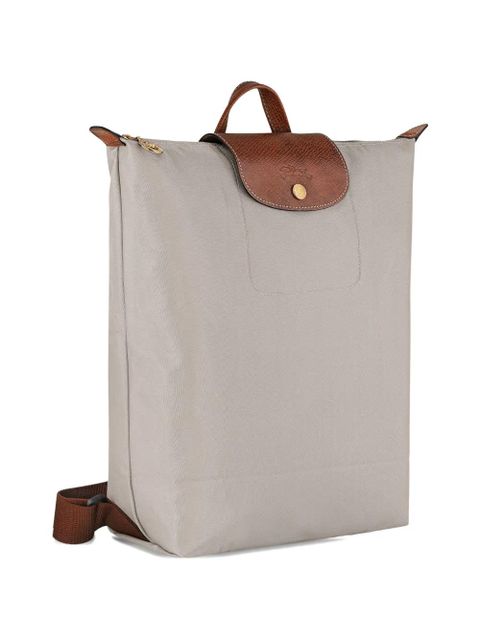 Longchamp M Le Pliage front-flap backpack - Neutrals