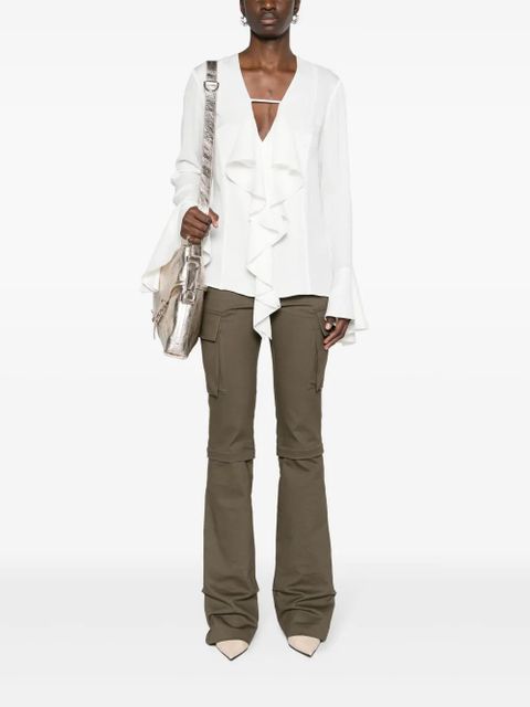Givenchy 4G-jacquard silk blouse - White