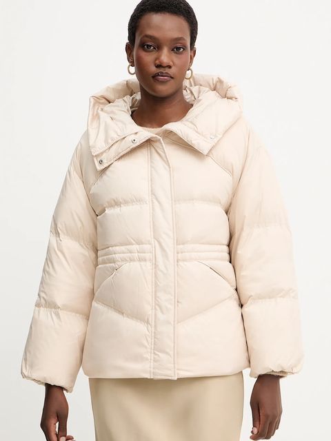 Marella kurtka puchowa kolor beżowy zimowa 2523486025200 - zdjęcie produktu nr 1