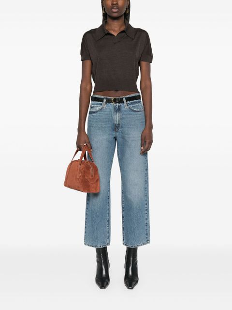 KHAITE Morgane polo top - Brown - zdjęcie produktu nr 2