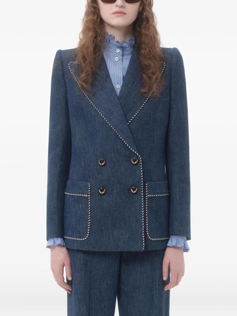 Valentino Garavani chambray denim jacket - Blue - zdjęcie produktu nr 2
