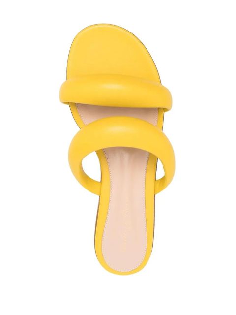 Gianvito Rossi padded slip-on sandals - Yellow