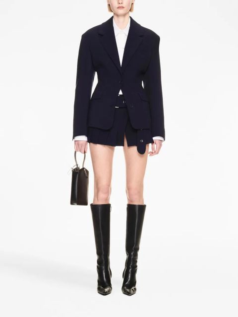 Off-White single-breasted structured blazer - Blue - zdjęcie produktu nr 2