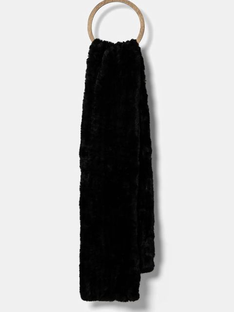 Morgan szalik 5JOSE damski kolor czarny gładki 5JOSE