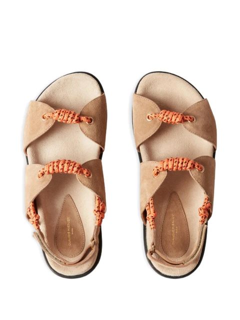 Claudie Pierlot braided charm sandals - Neutrals