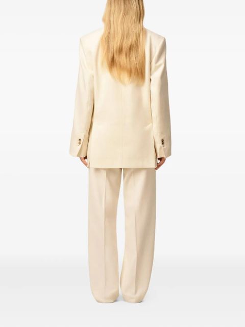 AMI Paris Loose double-breasted wool jacket - Neutrals