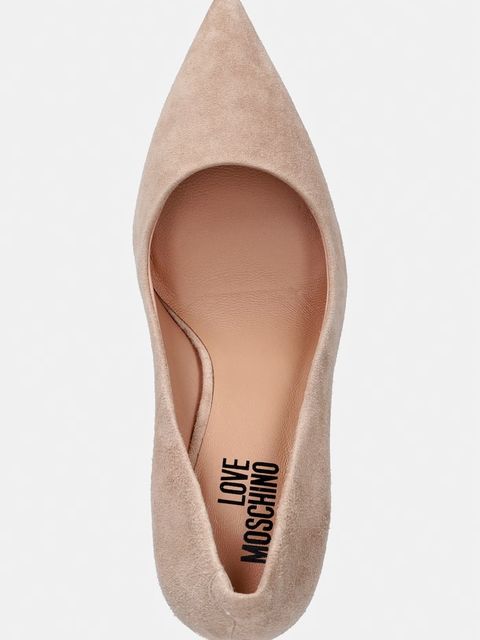 Love Moschino szpilki zamszowe