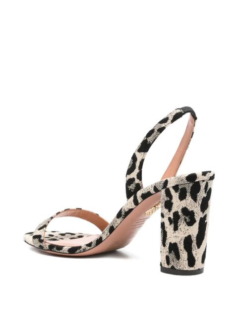 Aquazzura animal-print heeled sandals - Neutrals
