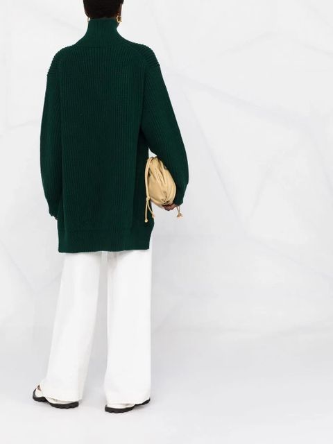 Jil Sander roll-neck ribbed-knit jumper - Green