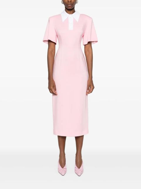 Rowen Rose polo midi dress - Pink