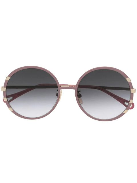 Chloé Eyewear round frame sunglasses - Pink - zdjęcie produktu nr 1
