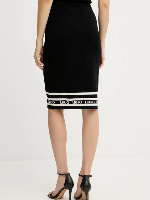 Liu Jo spódnica kolor czarny mini prosta TF5217.MS63L