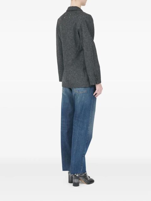 Maison Margiela three-button tweed jacket - Grey