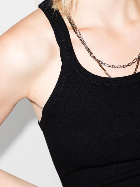 RE/DONE ribbed tank top - Black