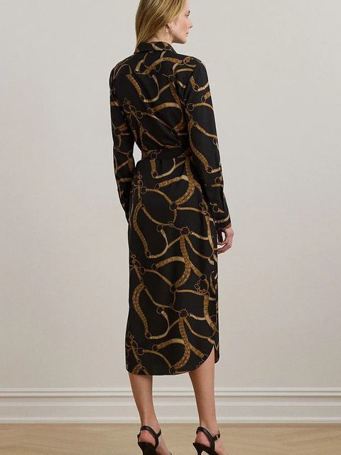 Lauren Ralph Lauren sukienka kolor czarny midi prosta 200978812 - zdjęcie produktu nr 2