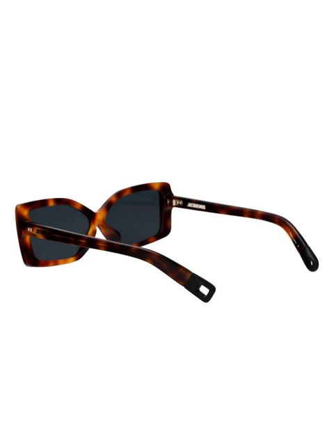 Jacquemus logo-print sunglasses - Brown