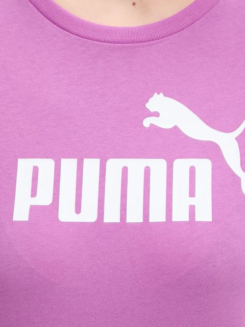 Puma t-shirt bawełniany damski kolor fioletowy 682371