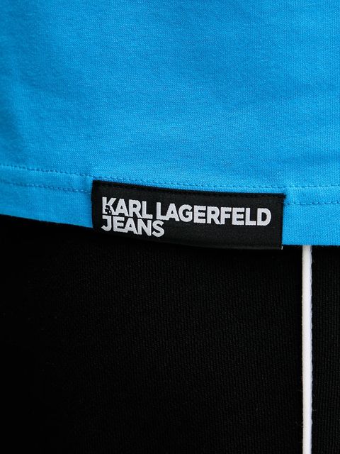 Karl Lagerfeld Jeans t-shirt bawełniany damski kolor niebieski A1W17005 - zdjęcie produktu nr 2