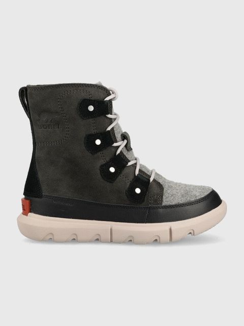 Sorel śniegowce zamszowe Explorer II Joan F kolor czarny