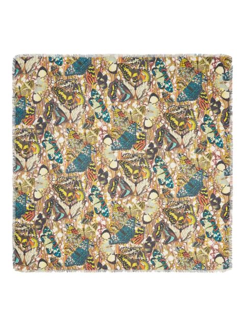 Jean Paul Gaultier Le Paréo butterfly-print skirt - Brown