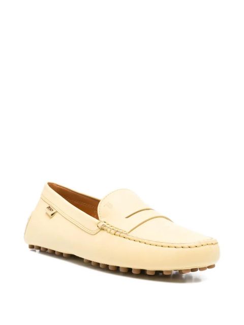 Tod's penny-strap leather loafers - Yellow - zdjęcie produktu nr 2