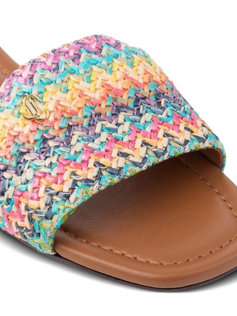 Jimmy Choo Dina woven flat sandals - Multicolour