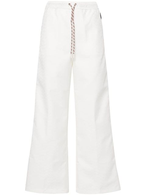 Gucci Web-striped jacquard trousers - White