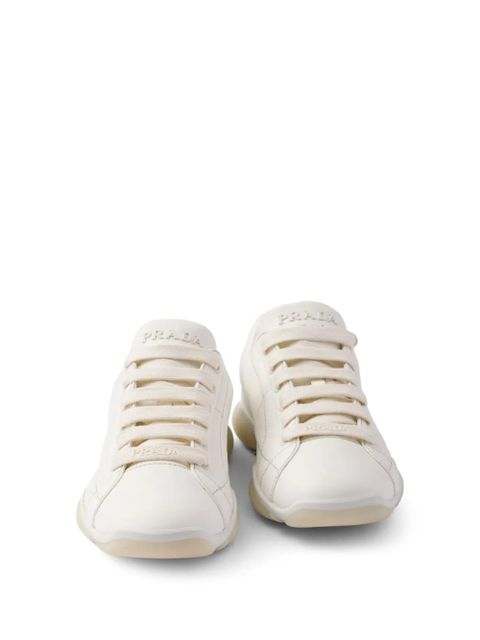 Prada leather sneakers - Neutrals