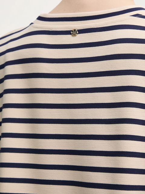 Marc Aurel t-shirt damski kolor beżowy 7677-7000-73858