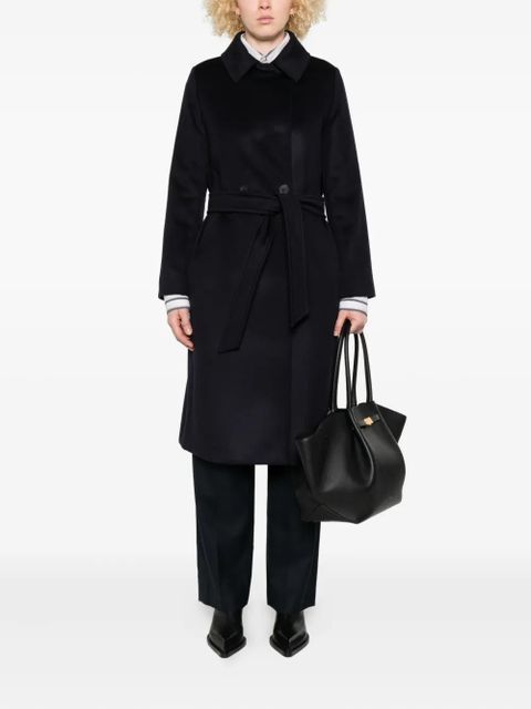 Max Mara double-breasted belted coat - Blue