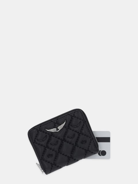 ZADIG&VOLTAIRE portfel skórzany damski kolor czarny LWSG03698