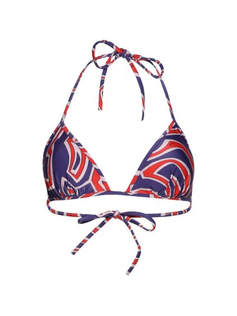 PUCCI geometric-print bikini top - Blue - zdjęcie produktu nr 1