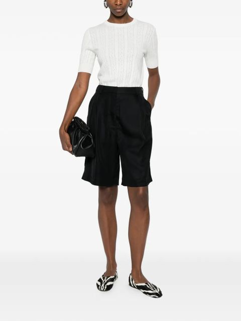 The Frankie Shop Marfa pleated shorts - Black - zdjęcie produktu nr 2