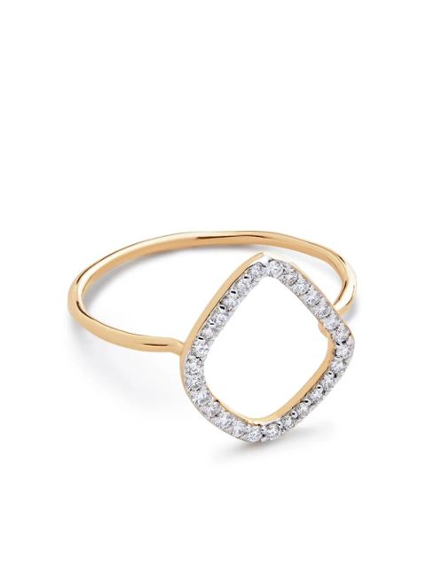 Monica Vinader 14kt yellow gold Riva Kite diamond ring - zdjęcie produktu nr 1