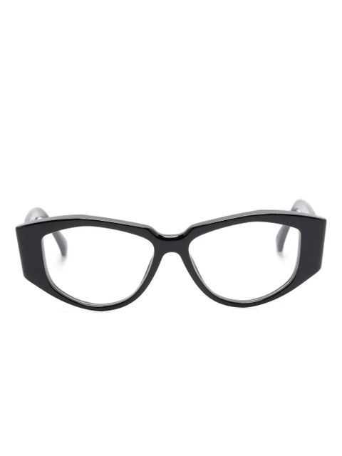 Max Mara Eyewear oval-frame glasses - Black - zdjęcie produktu nr 1