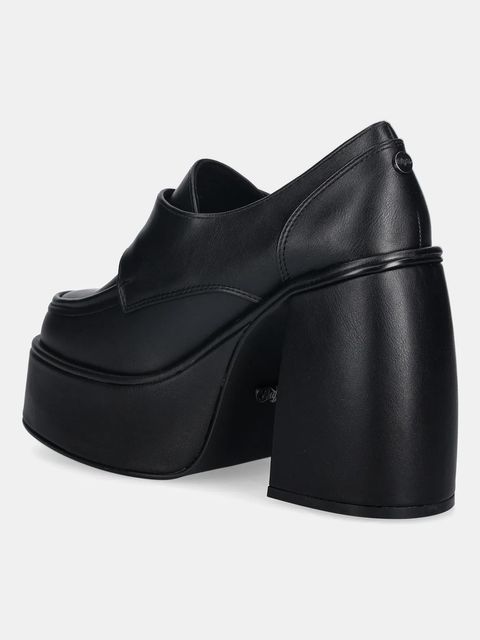 Buffalo czółenka Heart Monk kolor czarny na słupku 1290207-BLK