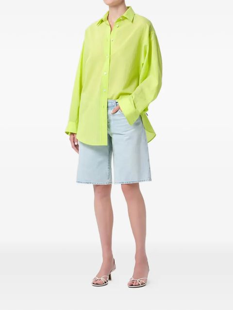 AGOLDE Sona striped shirt - Green - zdjęcie produktu nr 2