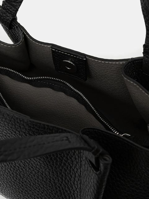 Marc O'Polo torebka skórzana kolor czarny 5000009283