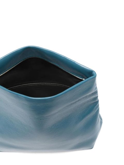 Jil Sander Jewel zip clutch - Blue