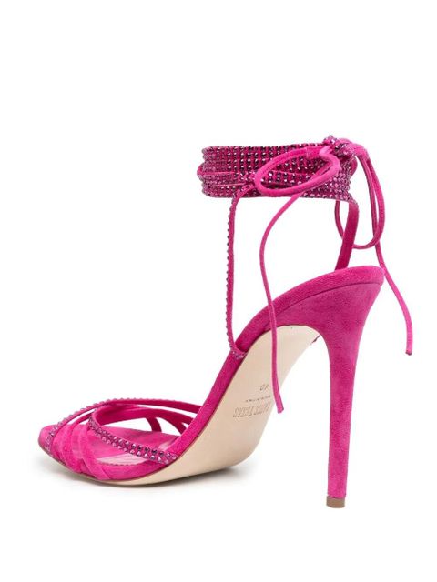 Paris Texas Holly Nicole 105mm lace up sandals - Pink - zdjęcie produktu nr 2