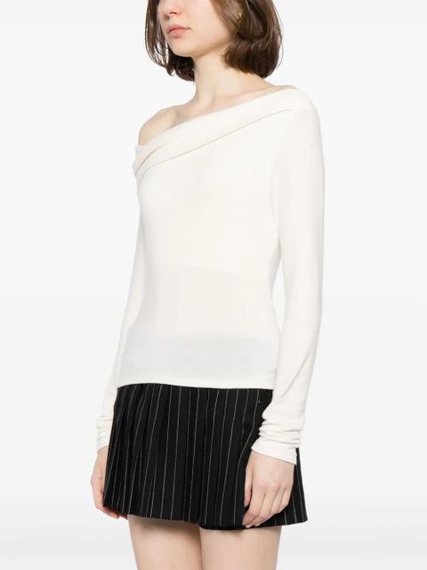 Reformation Elio off-shoulder top - Neutrals - zdjęcie produktu nr 2