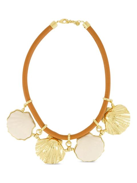 FENDI Forever Fendi leather-cord necklace - Brown - zdjęcie produktu nr 1