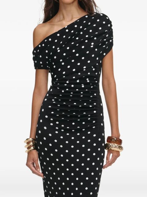 Self-Portrait polka-dot maxi dress - Black - zdjęcie produktu nr 1