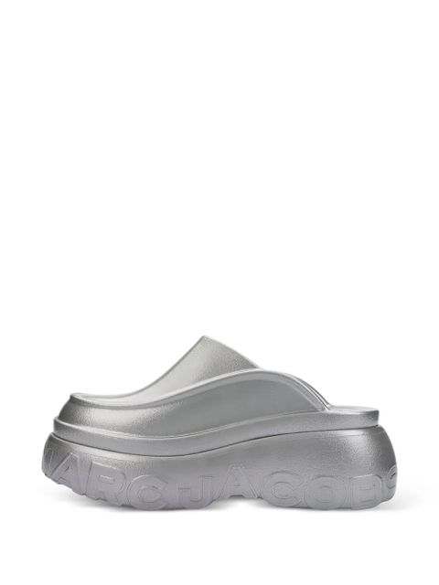 Marc Jacobs x Melissa logo-embossed mules - Silver