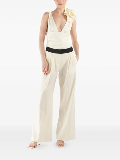 Magda Butrym flower V-neck swimsuit - Neutrals - zdjęcie produktu nr 2